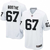Nike Men & Women & Youth Raiders #67 Boothe White Team Color Game Jersey,baseball caps,new era cap wholesale,wholesale hats